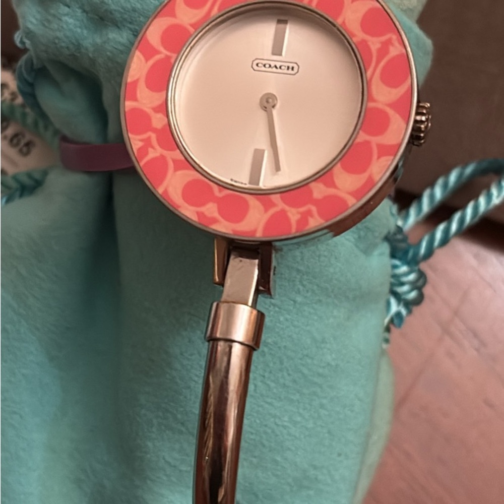Coach Silver Ladies' Timepiece: interchangeable faces